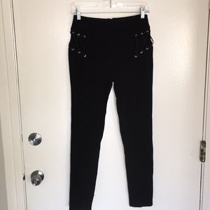 Bebe tights with laces detail